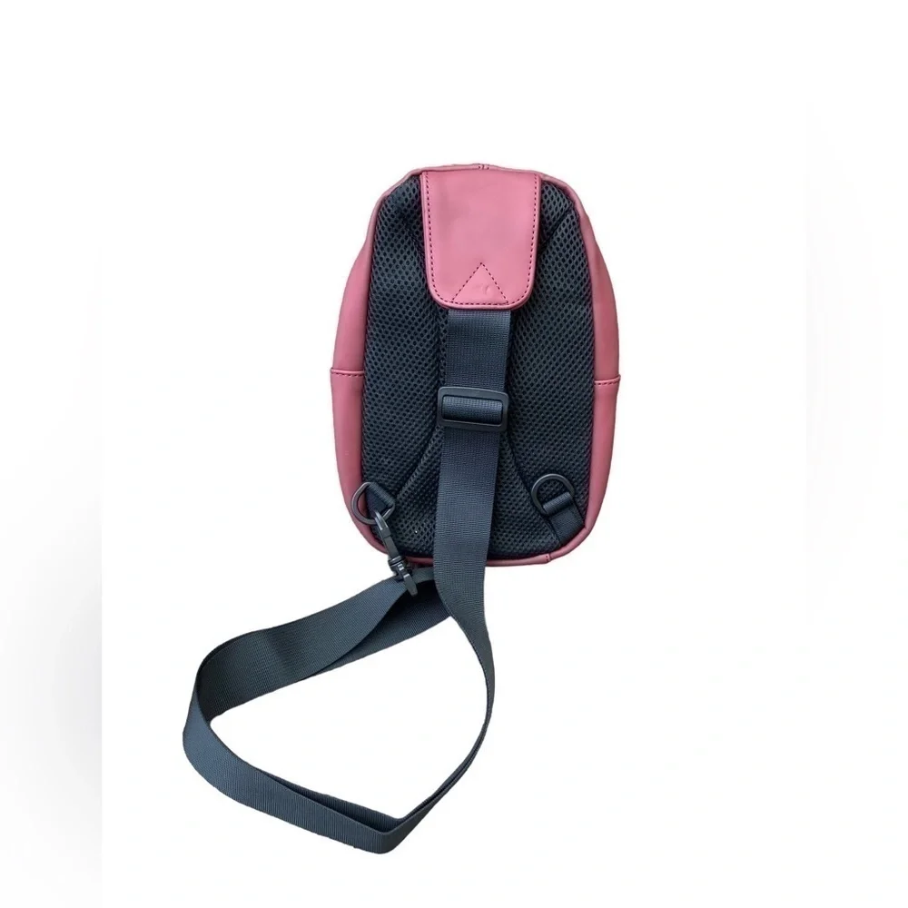 Duchamp Rubberized Sling Bag Dusty Pink Mauve NWT
